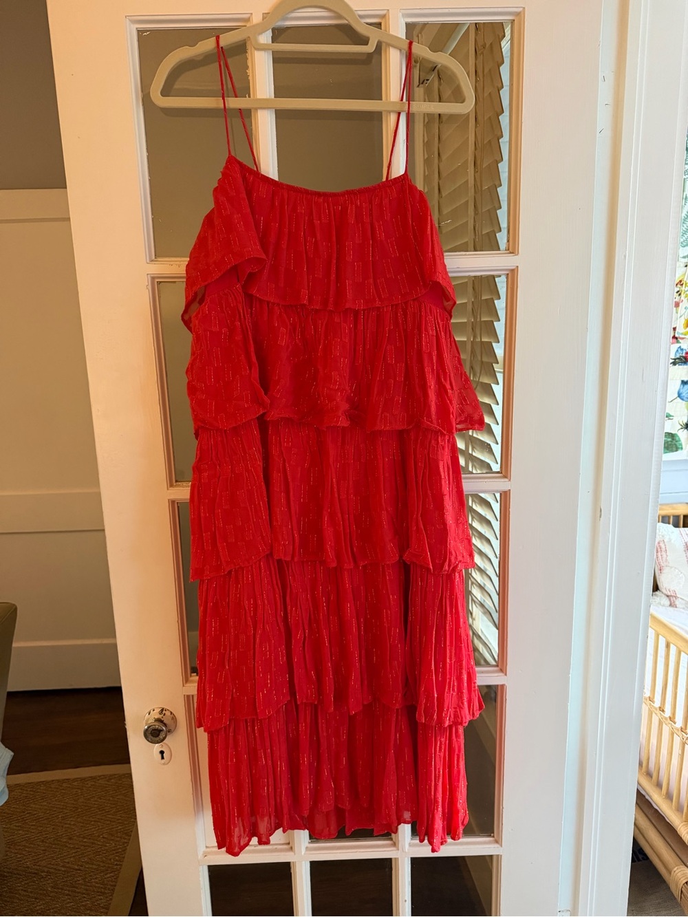 Anthropologie Ruffle Mini Dress